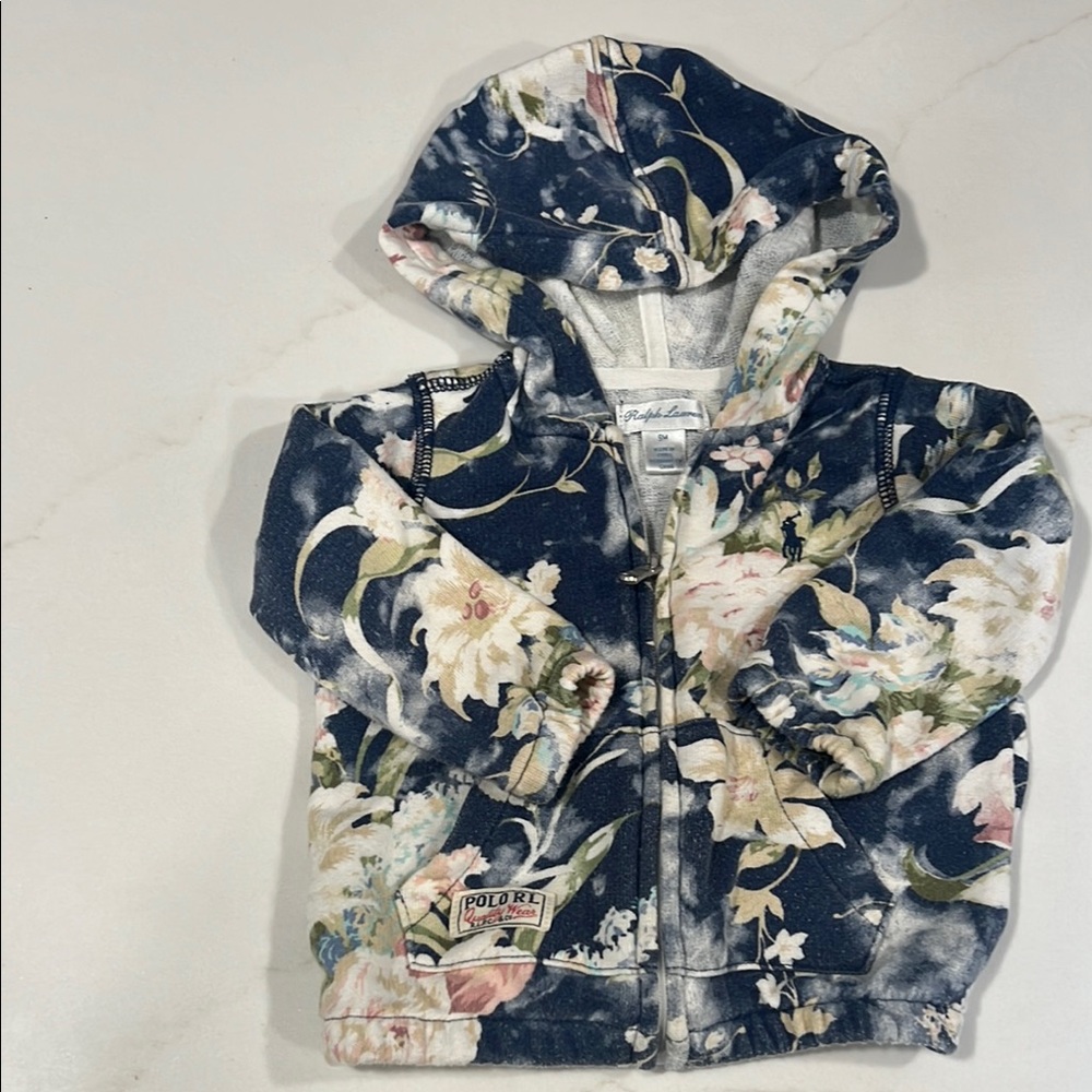 Polo by Ralph Lauren Kids Floral Hoodie - Blue